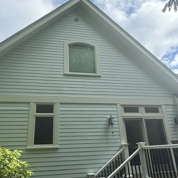 Exterior white painted home